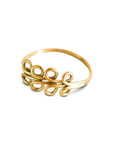 anello oro giallo fatto a mano made in italy piccola fedina ghirigori