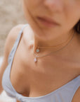 collane regolabili argento oro giallo catena sottile ciondolo bottoncino madreperla azzurra rosa made in italy